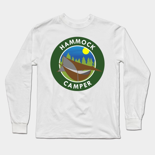 Hammock Camper Long Sleeve T-Shirt by BadgeWork
